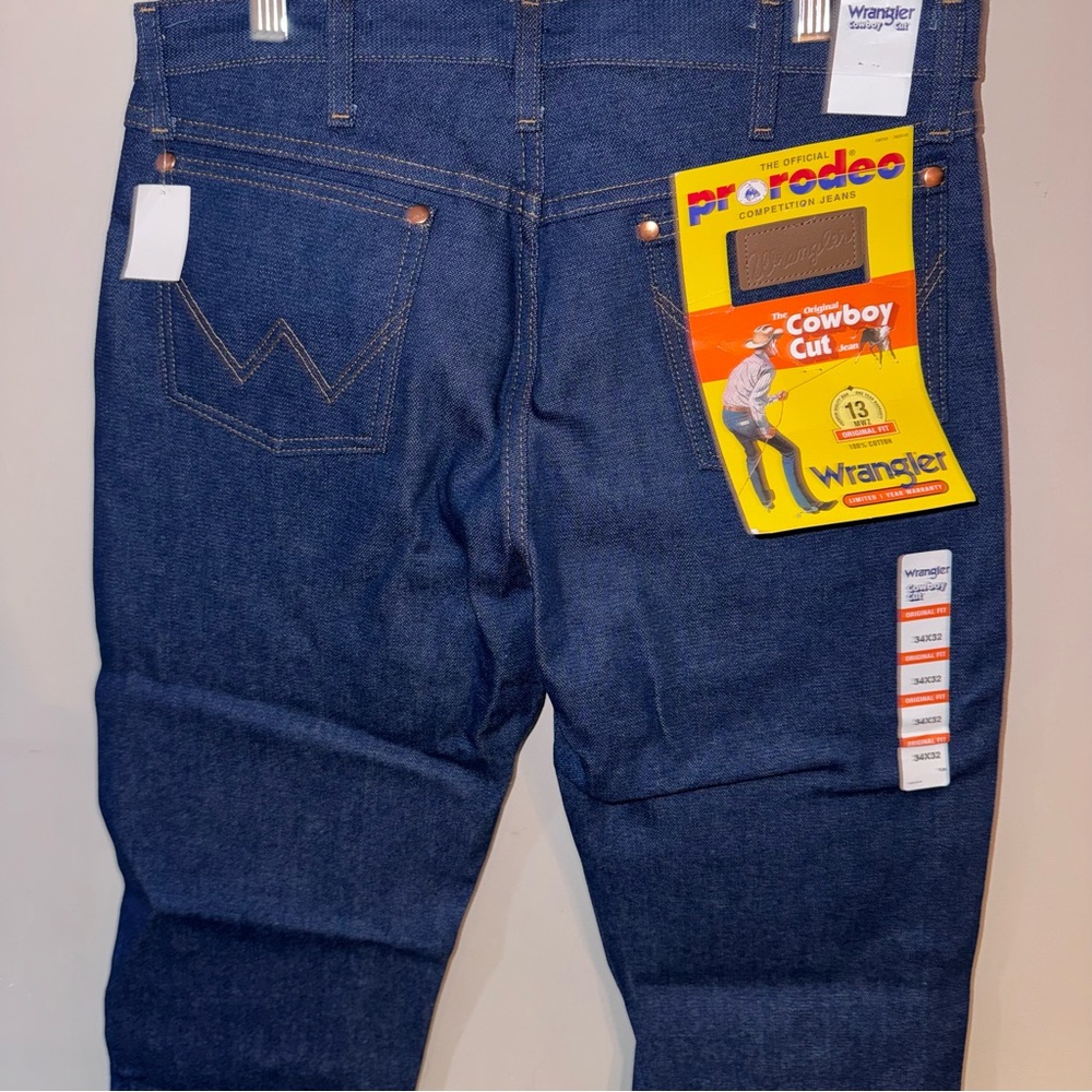 Wrangler Men's Dark Blue Cowboy Cut Jeans